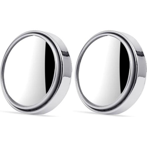 2pcs Car Blind Spot Mirror 360 Degree Adjustable Circular Blind Spot Mirror for dead zone safety Convex glass round shape