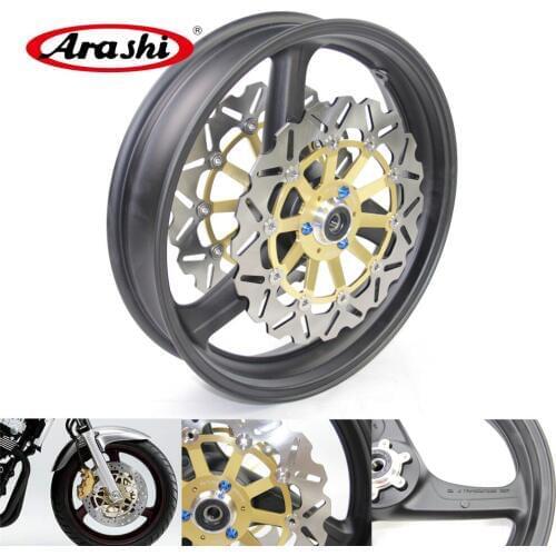 Arashi 1 Set Front Wheel Rim Brake Disc Rotors For HONDA VTEC 400 VTEC400 1999-2014 99 00 01 02 03 04 05 06 07 08 09-14