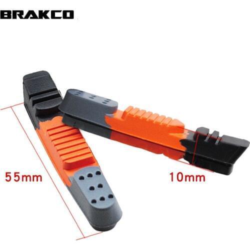 1 pair brake shoe pad folding bike road bike universal brake C clip brake pad