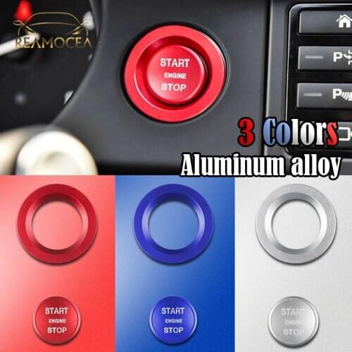 Reamocea 1Pc Aluminum Engine Start Stop Ignition Switch Push Button Cover Fit for Land Rover Discovery Sport Range Rover 2020
