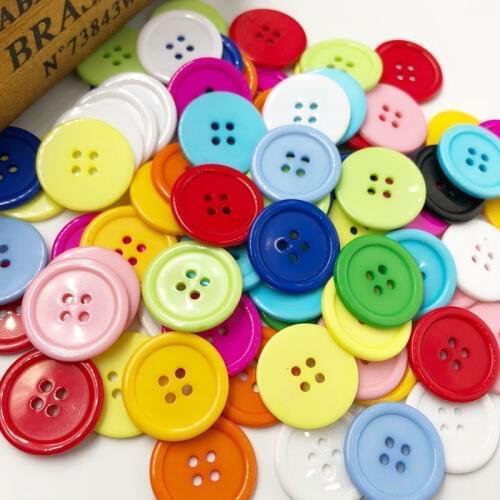 20pcs Big Plastic Overcoat Button Cloth sewing Appliques Lots 25mm PT13