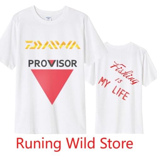 2022 DAWA Summer Fishing Shirt Large Size Anti-UV Outdoor Short Sleeve Fishing Jerseys Quick Dry Fishing Clothing Cycling Jersey