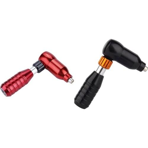 2x Rca Interface Rotatable Tattoo Tattoo Machine Permanent Body Art Painting Tool Red & Black