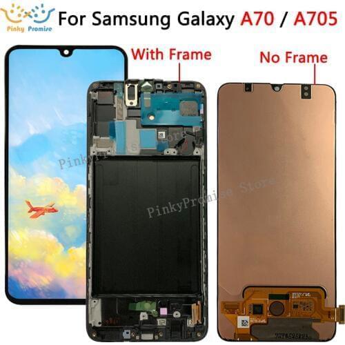 6.7' For Samsung Galaxy A70 LCD A705 A705F SM-A705F Display Touch Screen Digitizer Assembly A70 2019 For SAMSUNG A70 LCD A705DS