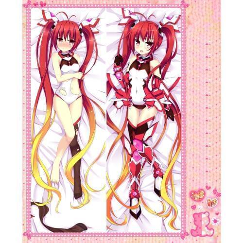 Anime Cartoon Ore Twintail ni Narimasu Double Bolster Hugging Pillow Case Pillow Cover Pillowcase Peach Skin 2 Way No.58033