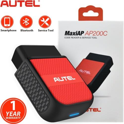 Autel MaxiAP AP200C Bluetooth-compatible ODB2 Scanner Code Reader Full System Diagnostic Tool Diagnostic Scanner PK AP200 AP200M