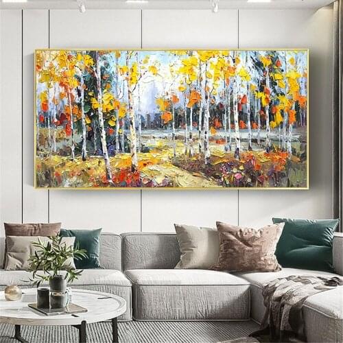 Free shipping Hand Painted Modern big sizes Abstract painting Home Decor Hang Picture landscape wall art Oil Painting On Canvas