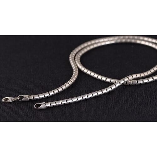 925 Sterling Thick Silver Necklace Men Snake Chain Rock Punk Necklaces Elegant Chains Luxury Jewelry Bastiee Official Store