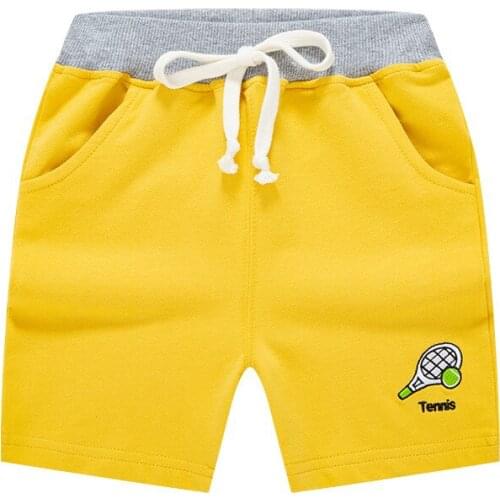 Summer Children Shorts Cotton Panties Girls Boys Letter Printed Pant Elastic Waist Thin Short Sports Pants Baby Teenager Shorts