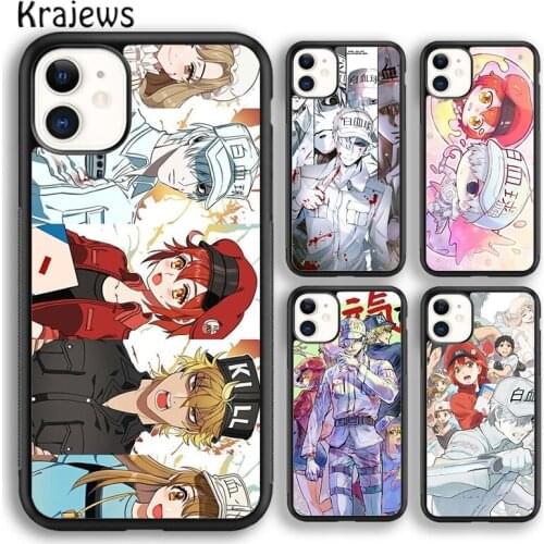 Krajews Anime Cells at Work soft Phone Case Cover For iPhone 5s SE 2020 6s 7 8 plus X XS XR 11 12 mini pro max coque Shell