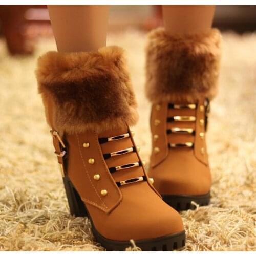 New flock sexy high-heeled elegant zipper boots shose cancise pumps winter Soft and comfortable wedges women boots shoes