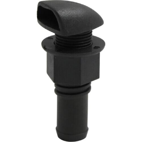 New Molded Nylon Gas Tank Vent Boat Fuel Gas Tank Vent Black