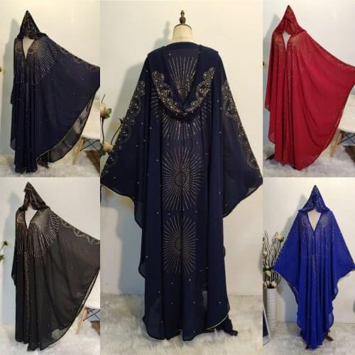 Batwing Sleeve Robe Rhinestone Dress Muslim Abaya abaya turkey islamic clothing muslim sets hijab abaya turkey