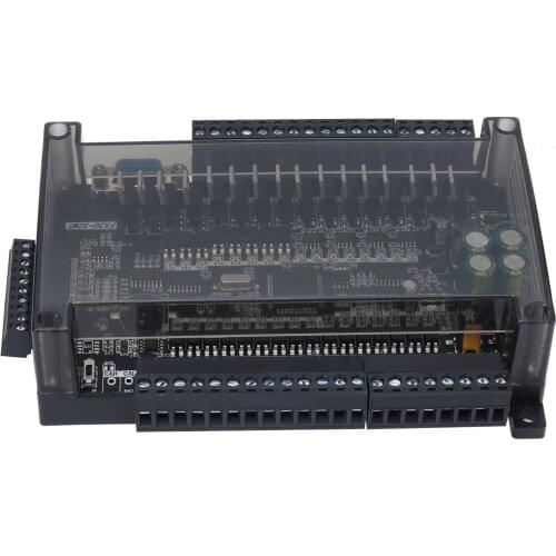 PLC programmable controller AC 24V FX3U 32MT Industrial control board 8 Channel 100k Pulse 32bit MCU 16 Input 16 Transistor