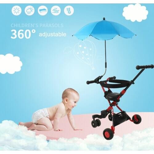 Baby Stroller Buggy Umbrella Sun Shade Parasol 360 Degree Adjustable for Outdoor Waterproof Portable Ultralight Travel-30