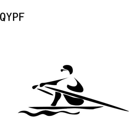 QYPF 15.8*7.5CM Interesting Rowing Decor Car Sticker Vinyl Accessories Extreme Movement C16-1241