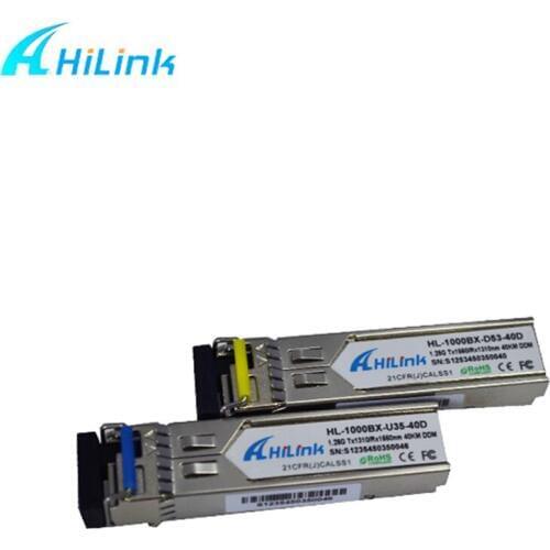 Hilink 1000BASE-BX BIDI SFP 1490/1310 40KM DDM SC Connector