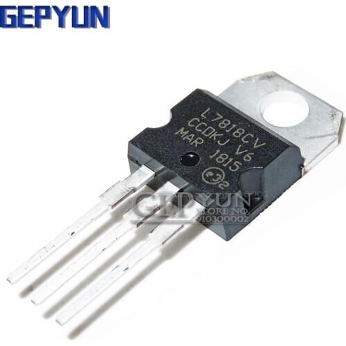 10PCS L7818CV L7818 TO-220 TO220 7818 LM7818 MC7818 stabilivolt voltage-regulator tube Gepyun