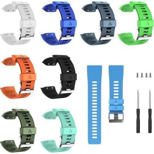 10 Colours Replacement Wristband Watch Band Wrist Strap Silicone Soft Band Strap For Garmin Forerunner 35 Smart Watch Bracelet