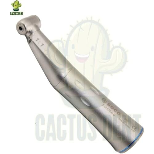 Dentistry Equipment SOCO COXO Dental Contra Angle Handpiece Low Speed Turbine 1:1 with LED Fiber Fit E-Type Air Motor Endodontic