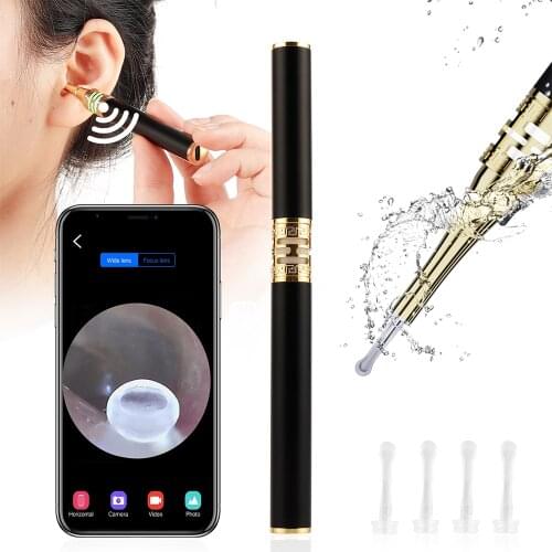 Smart Ear Camera 5 Million Pixel Endoscope In-Ear Cleaning Tool Wireless Earwax Removal Set Picker Tools 300mAh Battery Adult
