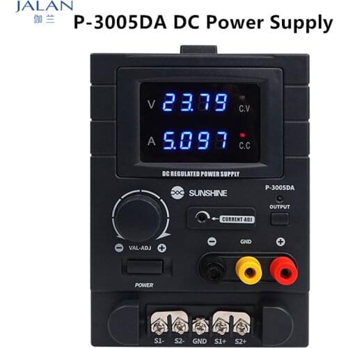 Sunshine P-3005DA 30V 5A DC Mobile Phone Repair Regulated Power Supply 4 Digital Display Intelligent PowerSupply