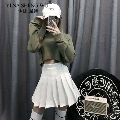 College Style JK Skirt High Waist Pleated Skirt Casual Women Pleat Skirt JK Skirts Japan Style School Girl Uniforms Short Dress