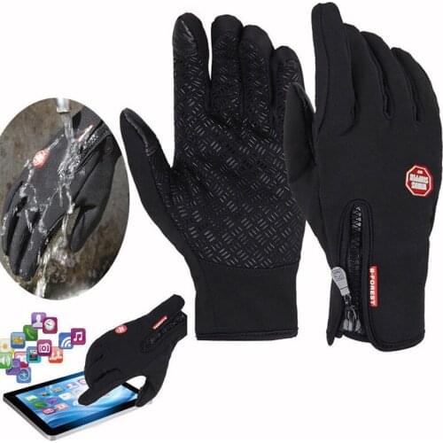 Windproof Touch Screen Sport Gloves Mens Women Outdoor Army Guantes Tacticos Luva Winter Windstopper Waterproof Gloves