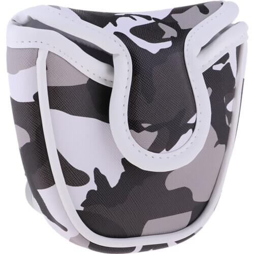 Waterproof PU Golf Club Cover Mallet Putter Headcovers Accessory Head Protector Semicircle Shape