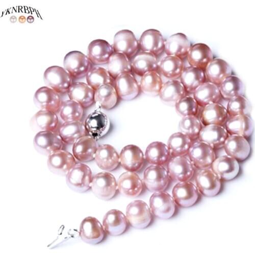 YKNRBPH Real PearlsJewelry Winter/Spring/Summer/Autumn Pearl Long Necklace For Womens