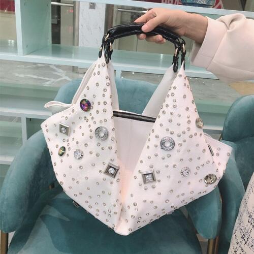 2020 New European and American Large-capacity Women Bag Female Rhinestone Ladies Handbag Female Diamond Shoulder Messenger Bags