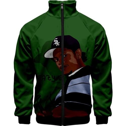2020 New Gangsta Rap Eazy E Oversize Jackets Men 3D Print Jacket Men/Women Bomber Jackets Streetwear Casual Coat