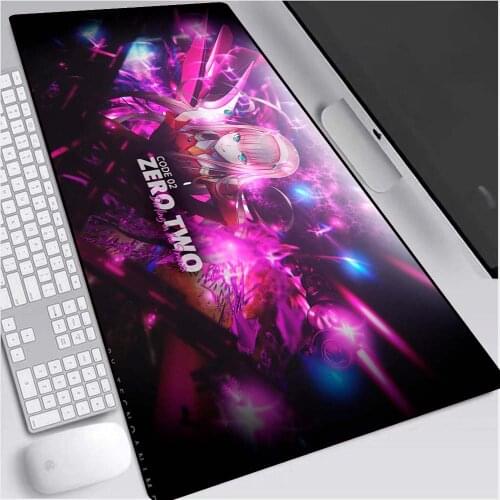 Anime Dear Franxx Mouse Pad XXL Darling In The Franxx Gaming Mousepad Laptop Waterproof Keyboard Desk Mat Pink Mousepad gift