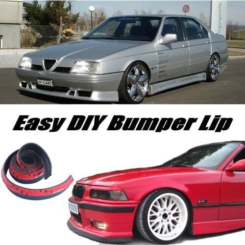 Bumper Lip Deflector Lips For Alfa Romeo 164 / 168 AR Front Spoiler Skirt For Car Tuning / Body Kit / Strip / Front Skirt