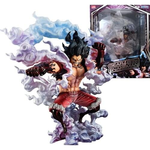 BANDAI One Piece Hand-held MegaHouse MH POP Series One Piece Animation Around Collection Model POP Gear4 Luffy SnakeMan 71600