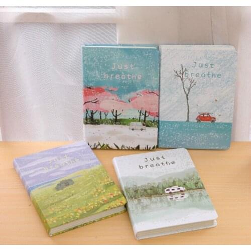 Just Breathe Snow And Ice Outing Flower Sea Life Notebook Hardcover Diary Book Color Pages Planner Book