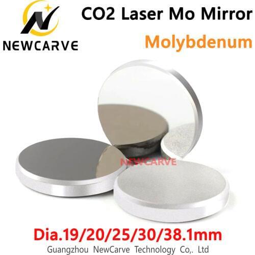 High-reflectivity Mo CO2 Laser Mirror Diameter 19/20/25/30/38.1mm 1/3pcs Molybdenum Mirror For CO2 Laser Machine NEWCARVE