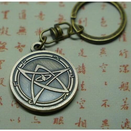 Cthulhu myth Seal of the Ancients key ring COC Nyarlathotep Azathoth print badge The Call of Cthulhu Pendant necklace