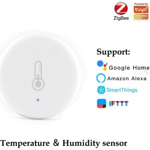 4/1 pcs tuya zigbee temperature sensor humidity detector home Hygrometer thermometer support Alexa Google home smartThings ifttt