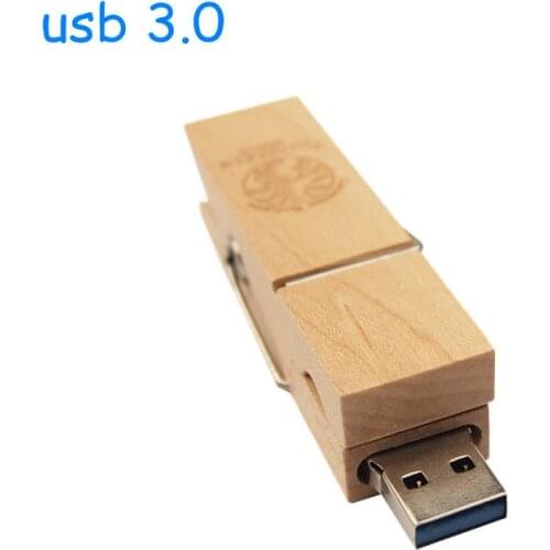 Wooden Material Usb Flash Drive Pendrive 8gb-64gb Memory Stick USB 3.0 Logo Custom U Disk Creative Gifts (over 10pcs Free Logo)
