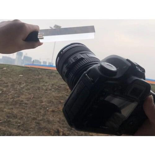 Photography Triangular Prism for Photos With Stand, Rainbow Prisms Crystal Glass Effects Filters for Photo Studio Shooting