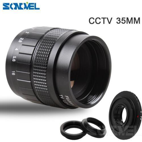 FUJIAN 35mm F1.7 CCTV TV Movie lens+C Mount +Macro ring for Fuji Fujifilm X-E2 X-E1 X-Pro1 X-Pro2 X-M1 X-A3 X-A2 X-A1 X-T1 C-FX