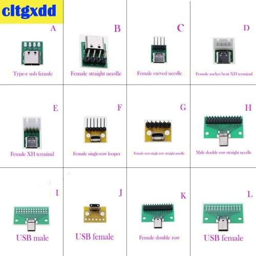 Cltgxdd 1pcs Data Jack Charging Cable, Pin Header Breadboard, 90 Degree, USB 3.0 2.0, Female Male Connector