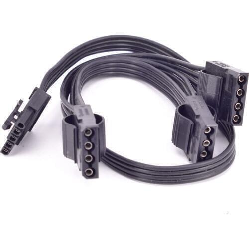 5 Pin to 3 Port Peripheral 4 Pin Molex IDE Power Supply Cable for Cooler Master Silent Pro Hybrid 1300W 1050W 850W