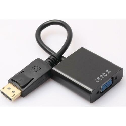 Dp to vga HD conversion cable supports 1080P DP to VGA aluminum shell transfer cable 1080P