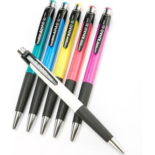 12 pcs/Lot Classic Office school pens 0.7mm ballpoint pen Blue color ink roller ball pens for writing signature Stationery F269