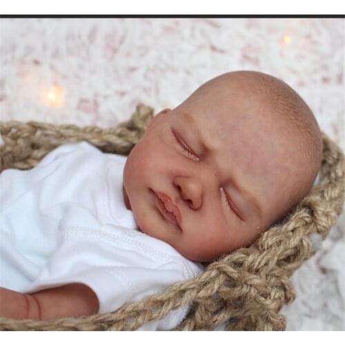 NPK 18inch Newborn Baby Doll Kit Reborn Leonor Life Size soft Touch DIY doll Parts