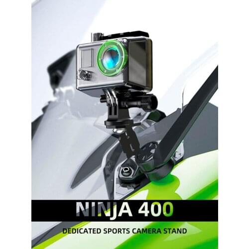 Spirit Beast motorcycle camera bracket Action Cameras Holder rearview mirror Driving Recorder Bracket For Kawasaki Ninja400