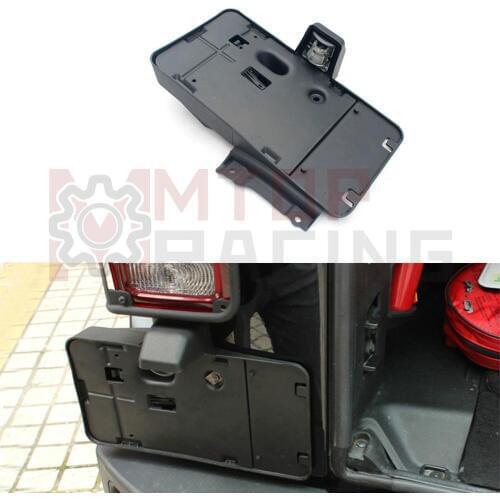 Rear License Plate Holder Bracket Black Mount For Jeep Wrangler JK 2007 2008 2009 2010 2011 2012 2013 2014 2015 2016 2017