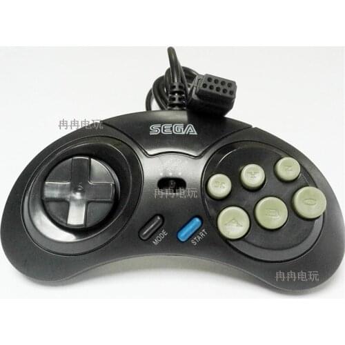 Wholesale Game Controller for SEGA Genesis 6 Button Gamepad for SEGA Mega Drive Mode Fast Slow 20pcs/lot Free Shipping